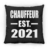Chauffeur Established EST. 2021 - Throw Pillow Black