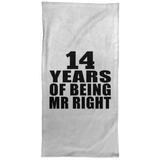 14th Anniversary 14 Years Of Being Mr Right - Hand Towel