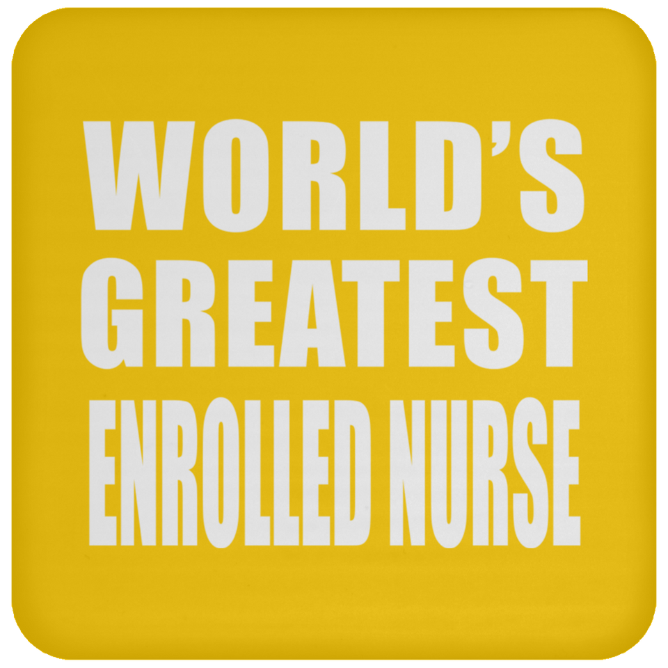World's Greatest Enrolled Nurse - Drink Coaster