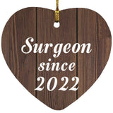 Surgeon Since 2022 - Heart Ornament D
