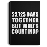 65th Anniversary 23,725 Days Together But Who's Counting - Canvas Portrait