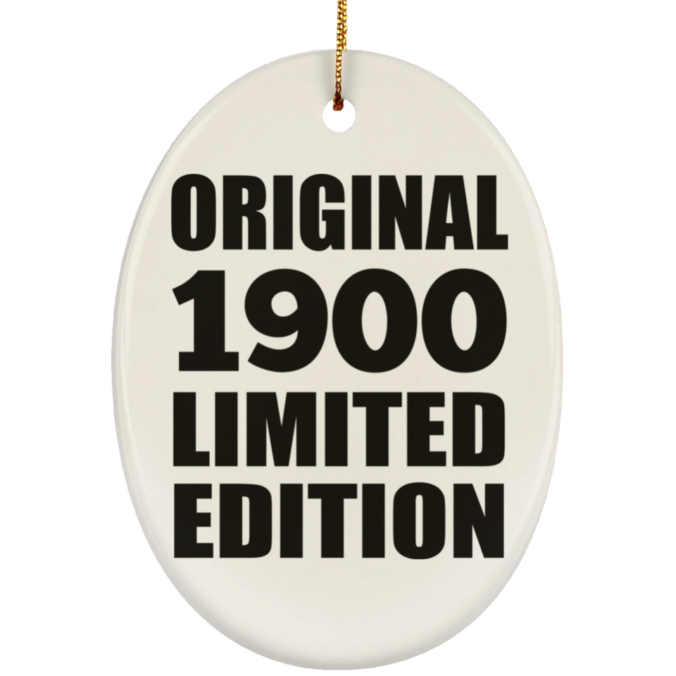 124th Birthday Original 1900 Limited Edition - Oval Ornament