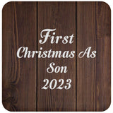 First Christmas As Son 2023 - Drink Coaster D