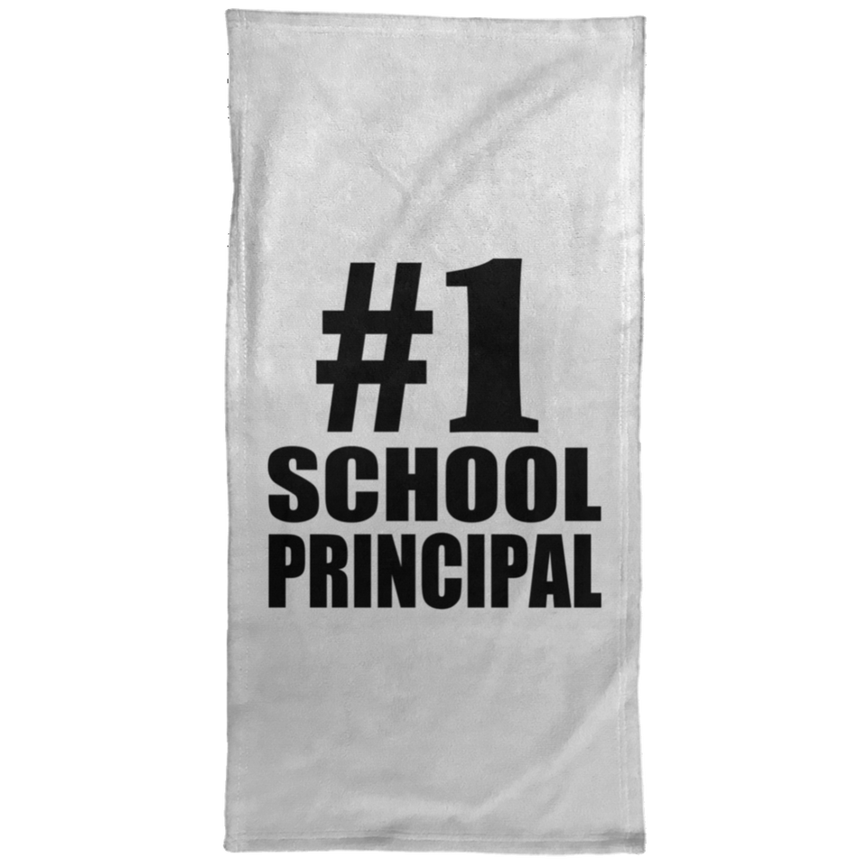 Number One #1 School Principal - Hand Towel