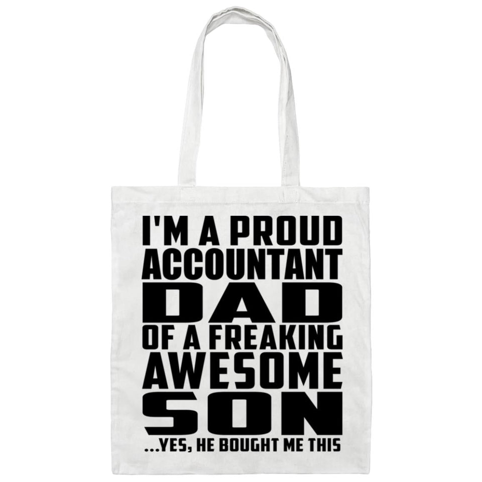 Proud Accountant Dad Of Awesome Son - Tote Bag White