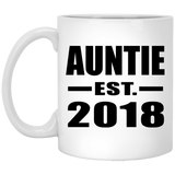 Auntie Established EST. 2018 - 11 Oz Coffee Mug