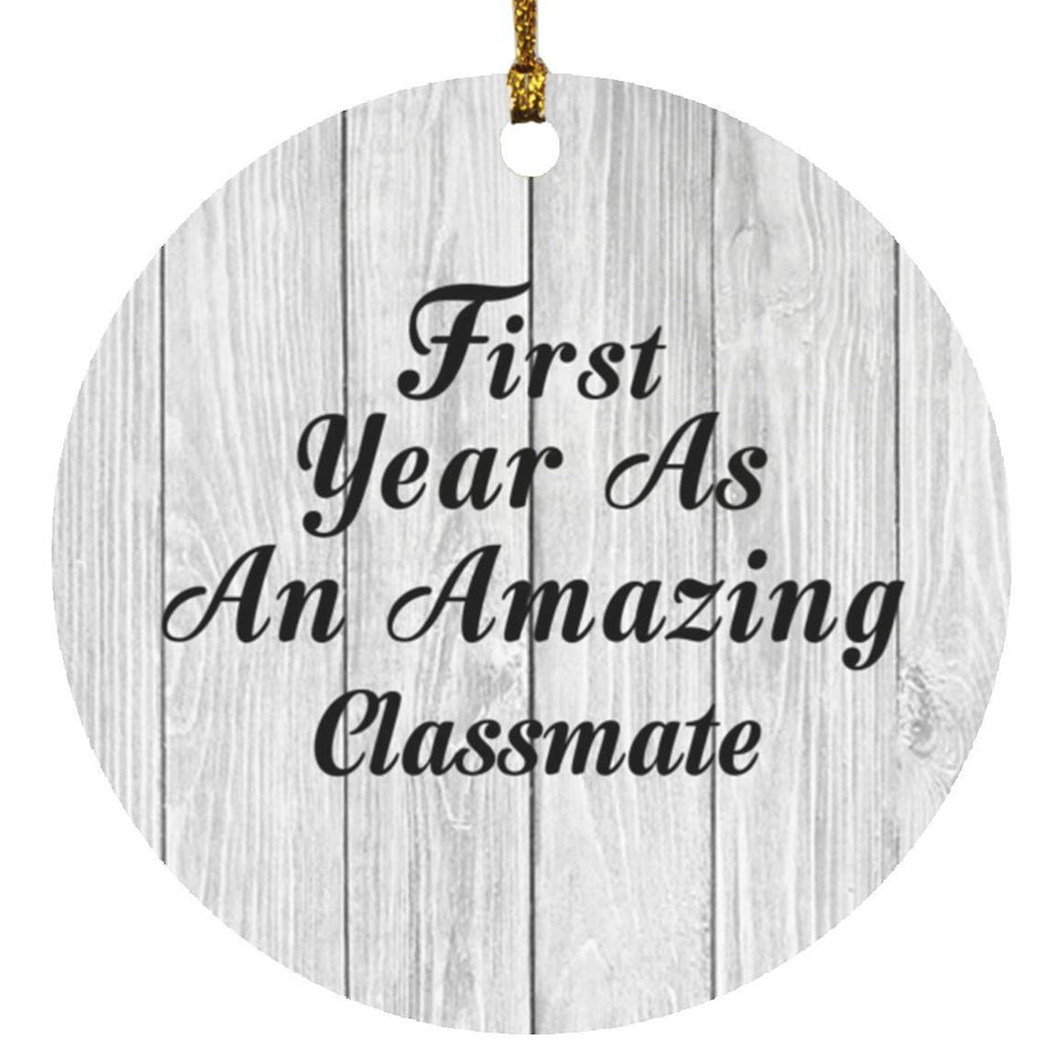 First Year As An Amazing Classmate - Circle Ornament F