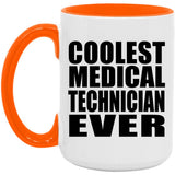 Coolest Medical Technician Ever - 15oz Accent Mug Orange