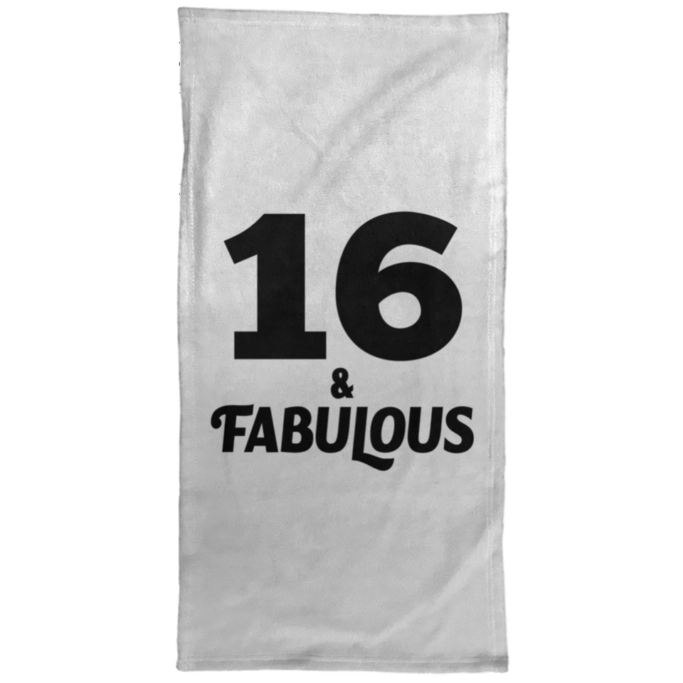 16th Birthday 16 & Fabulous - Hand Towel
