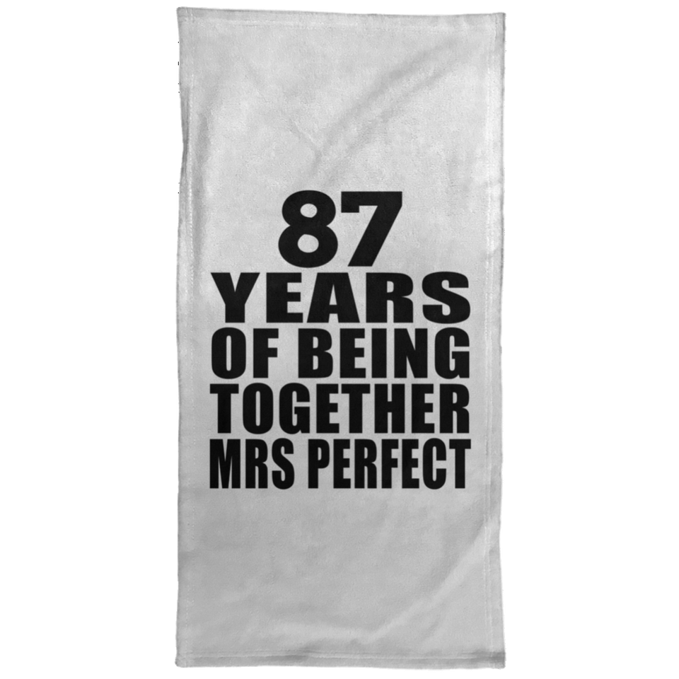 87th Anniversary 87 Years Of Being Mrs Perfect - Hand Towel