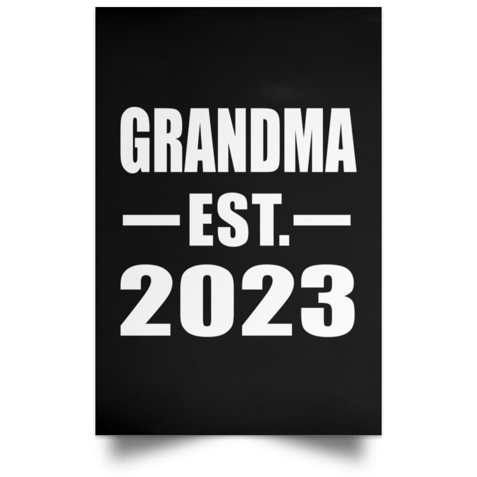 Grandma Established EST. 2023 - Poster Portrait