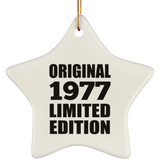 47th Birthday Original 1977 Limited Edition - Star Ornament