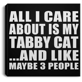 All I Care About Is My Tabby Cat - Canvas Square