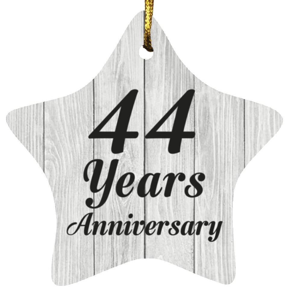 44th Anniversary 44 Years Anniversary - Star Ornament F