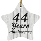 44th Anniversary 44 Years Anniversary - Star Ornament F