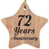 72nd Anniversary 72 Years Anniversary - Star Ornament C