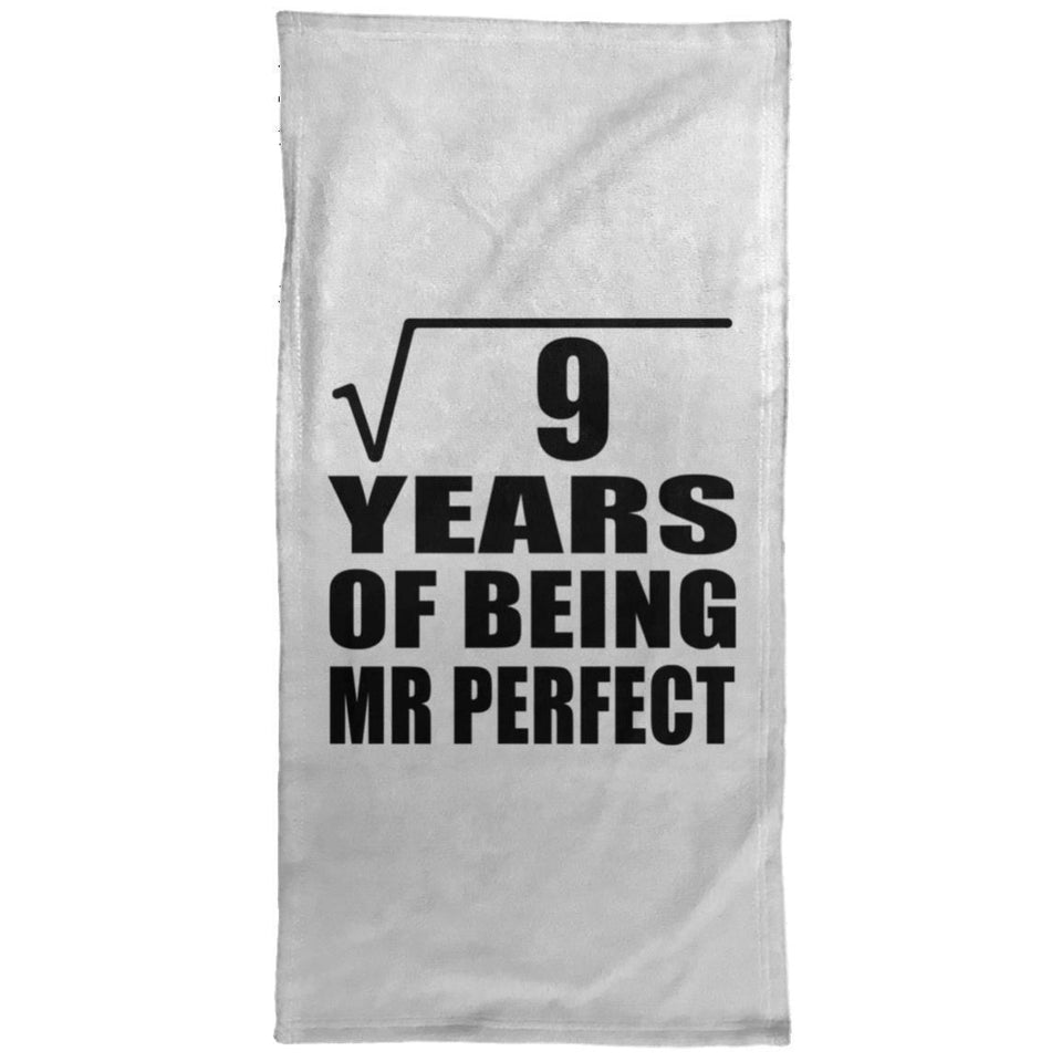 3rd Anniversary Square Root of 9 Years of Mr Perfect - Hand Towel