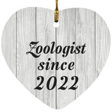 Zoologist Since 2022 - Heart Ornament F