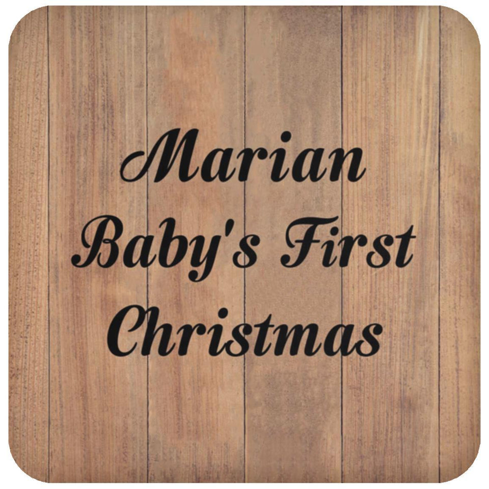 Marian Baby's First Christmas - Drink Coaster C
