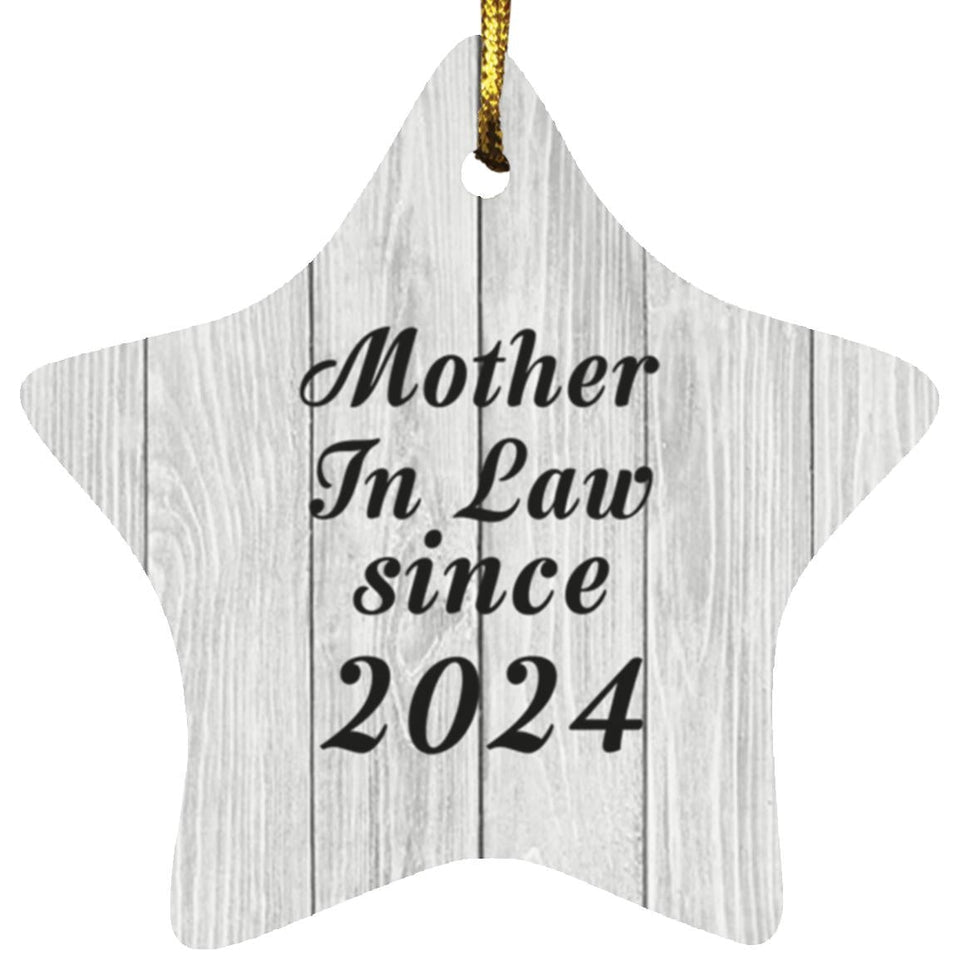 Mother In Law Since 2024 - Star Ornament F