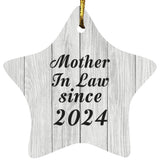 Mother In Law Since 2024 - Star Ornament F
