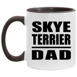 Skye Terrier Dad - 11oz Accent Mug Black
