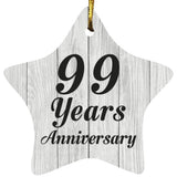 99th Anniversary 99 Years Anniversary - Star Ornament F