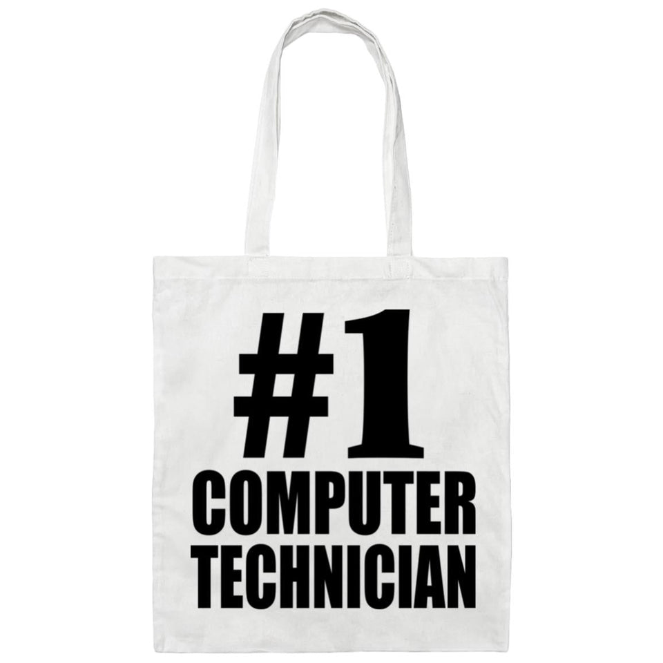 Number One #1 Computer Technician - Tote Bag White