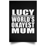 Lucy World's Okayest Mum - Poster Portrait