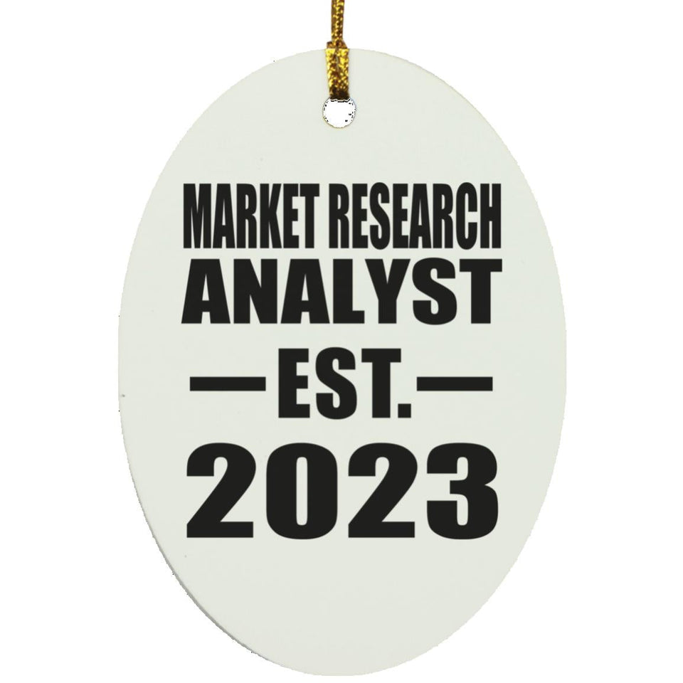 Market Research Analyst Established EST. 2023 - Oval Ornament