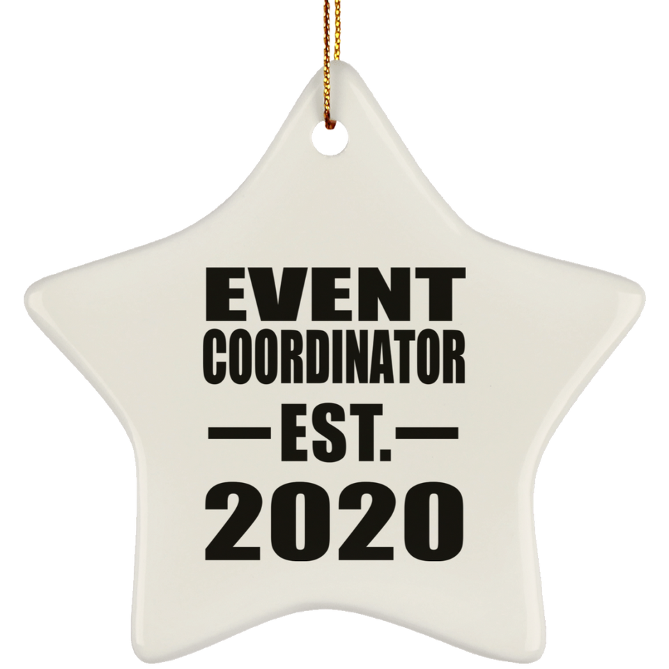 Event Coordinator Established EST. 2020 - Star Ornament