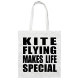 Kite Flying Makes Life Special - Tote Bag White