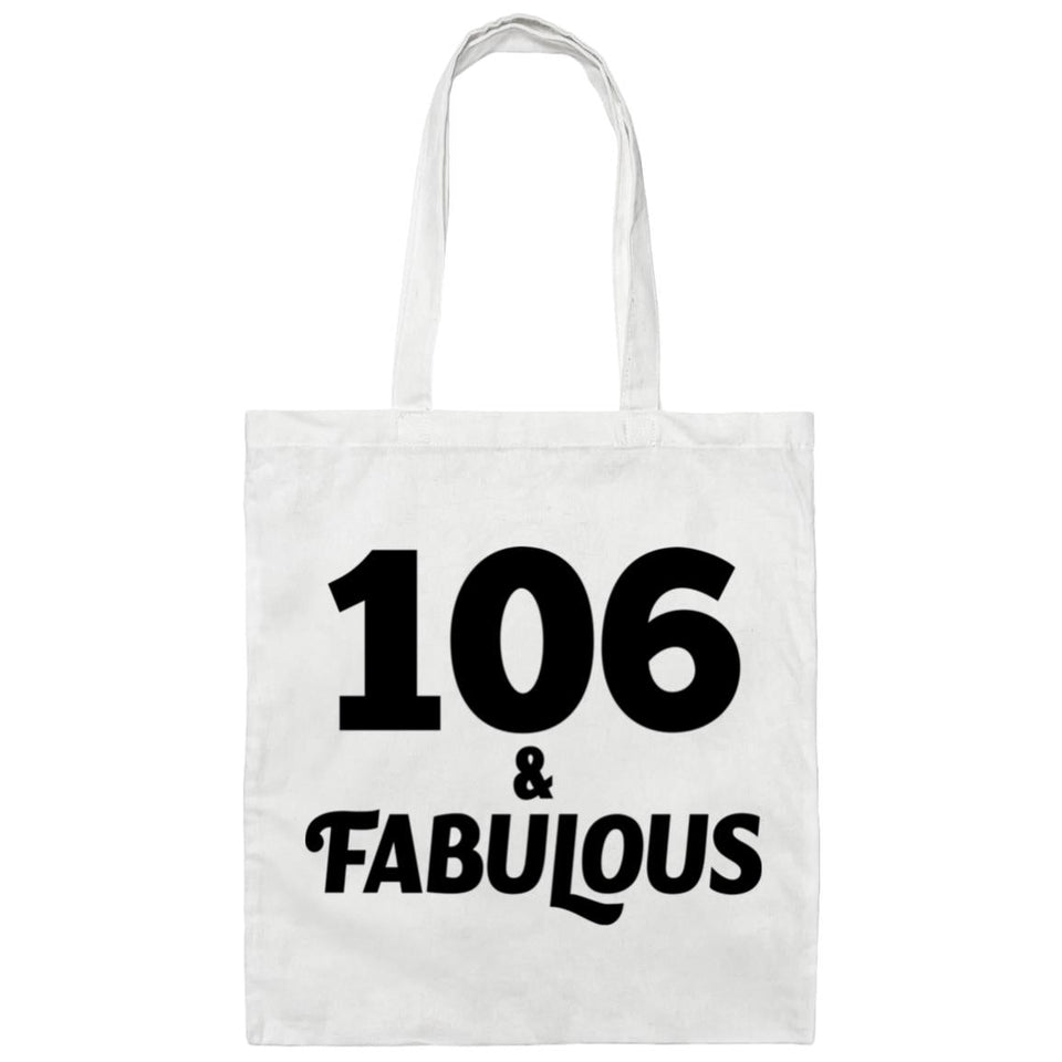106th Birthday 106 & Fabulous - Tote Bag White