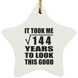 12th Birthday Took Square Root of 144 Years To Look Good - Star Ornament