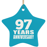 97th Anniversary 97 Years - Star Ornament