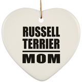 Russell Terrier Mom - Heart Ornament