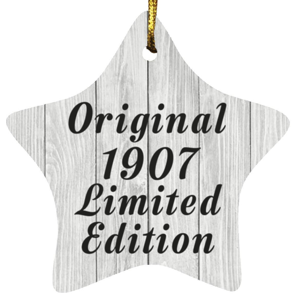 117th Birthday Original 1907 Limited Edition - Star Ornament F