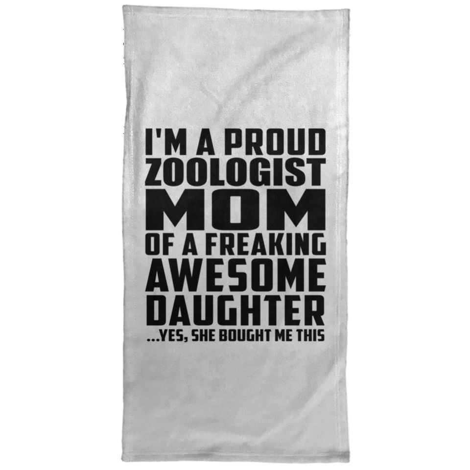 Proud Zoologist Mom Of Awesome Daughter - Hand Towel