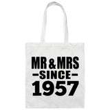 67th Anniversary Mr & Mrs Since 1957 - Tote Bag White