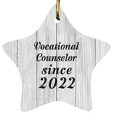 Vocational Counselor Since 2022 - Star Ornament F