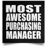Most Awesome Purchasing Manager - Poster Square
