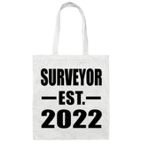Surveyor Established EST. 2022 - Tote Bag White