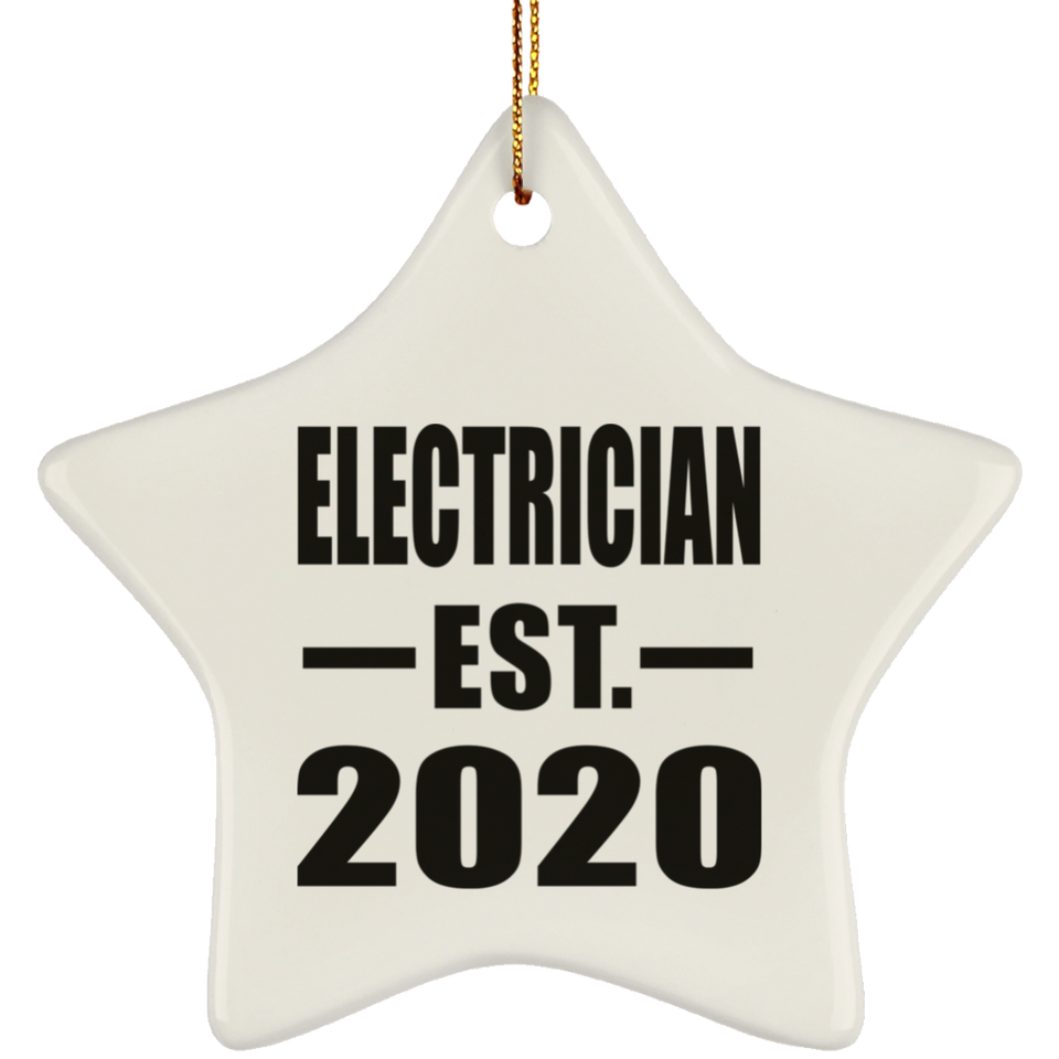 Electrician Established EST. 2020 - Star Ornament