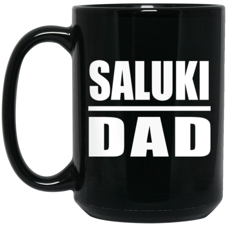 Saluki Dad - 15oz Coffee Mug Black