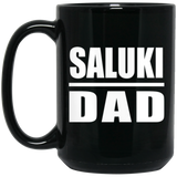 Saluki Dad - 15oz Coffee Mug Black