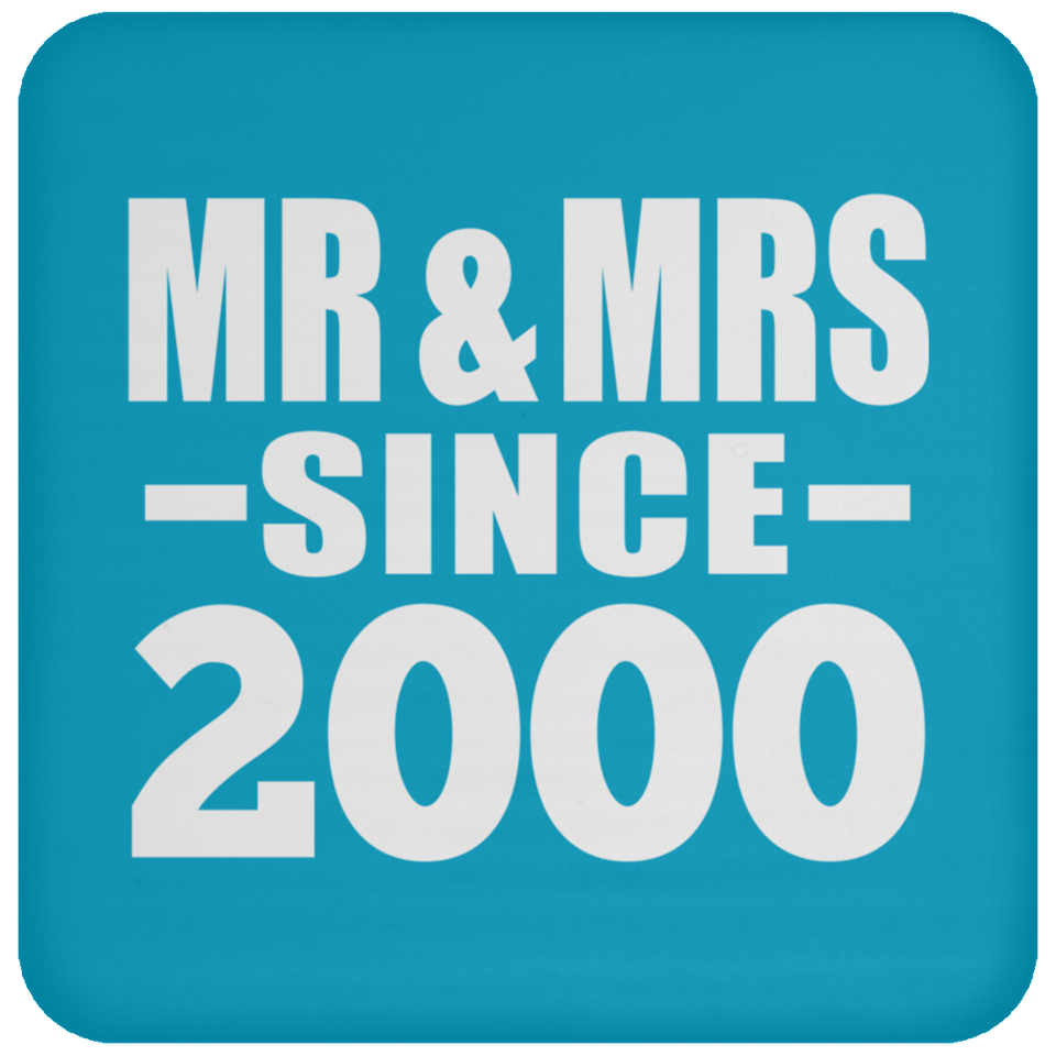 24th Anniversary Mr & Mrs Since 2000 - Drink Coaster