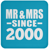 24th Anniversary Mr & Mrs Since 2000 - Drink Coaster