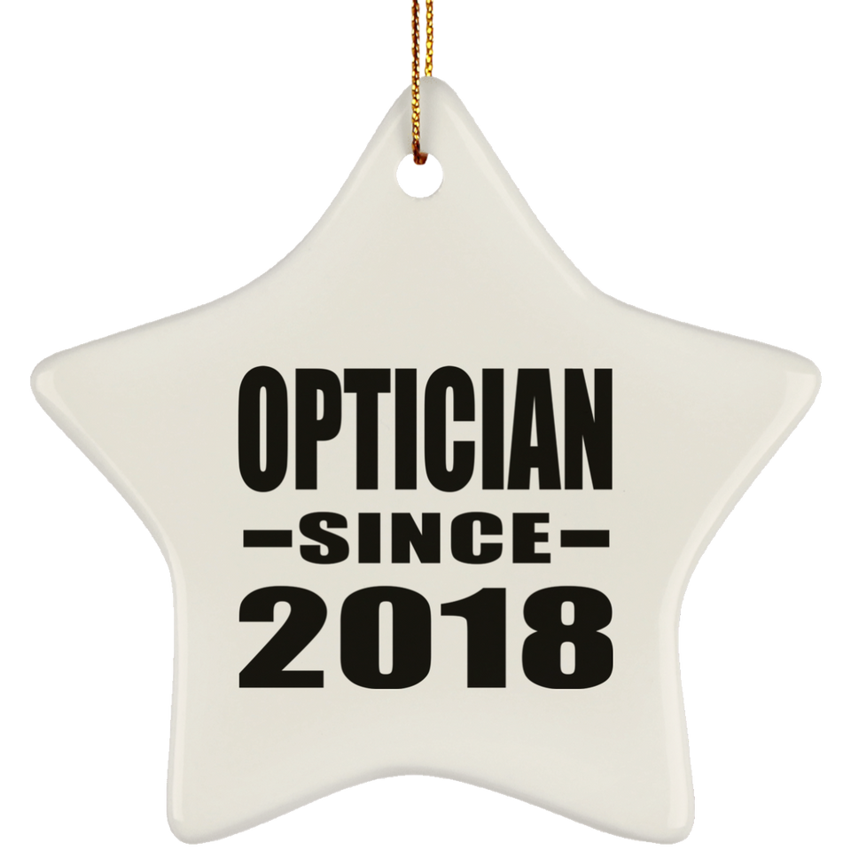 Optician Since 2018 - Star Ornament