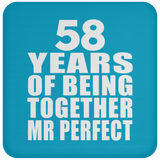 58th Anniversary 58 Years Of Being Mr Perfect - Drink Coaster