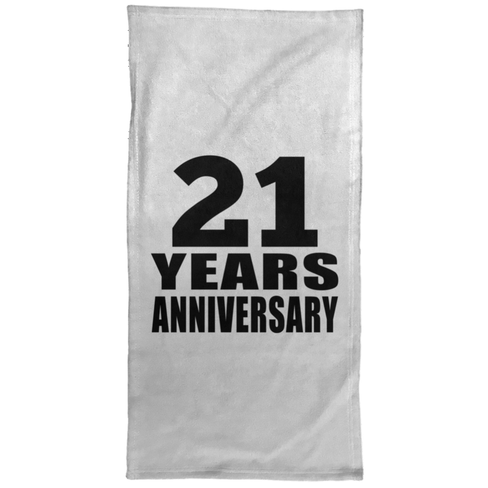 21st Anniversary 21 Years Anniversary - Hand Towel